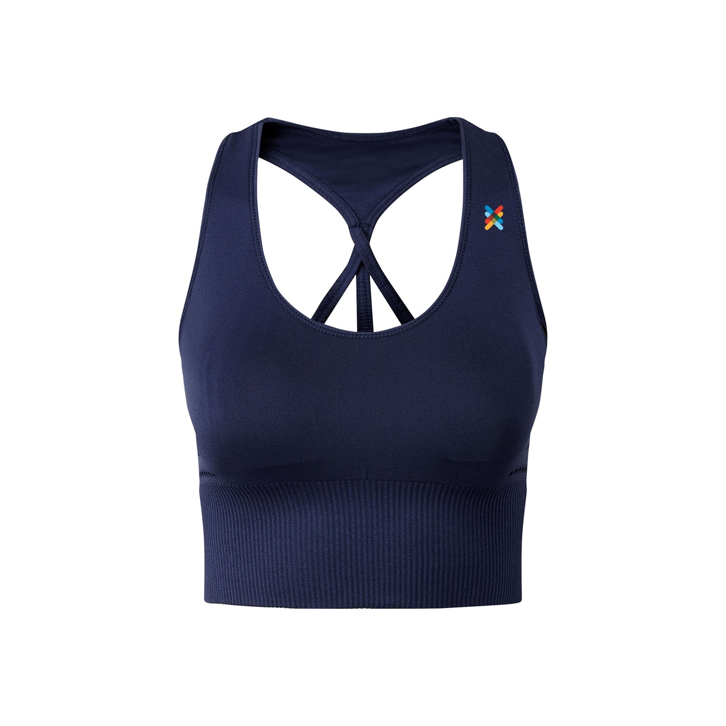 3D Reveal Racer Back Performance Bra | Navy | The Kiltwalk