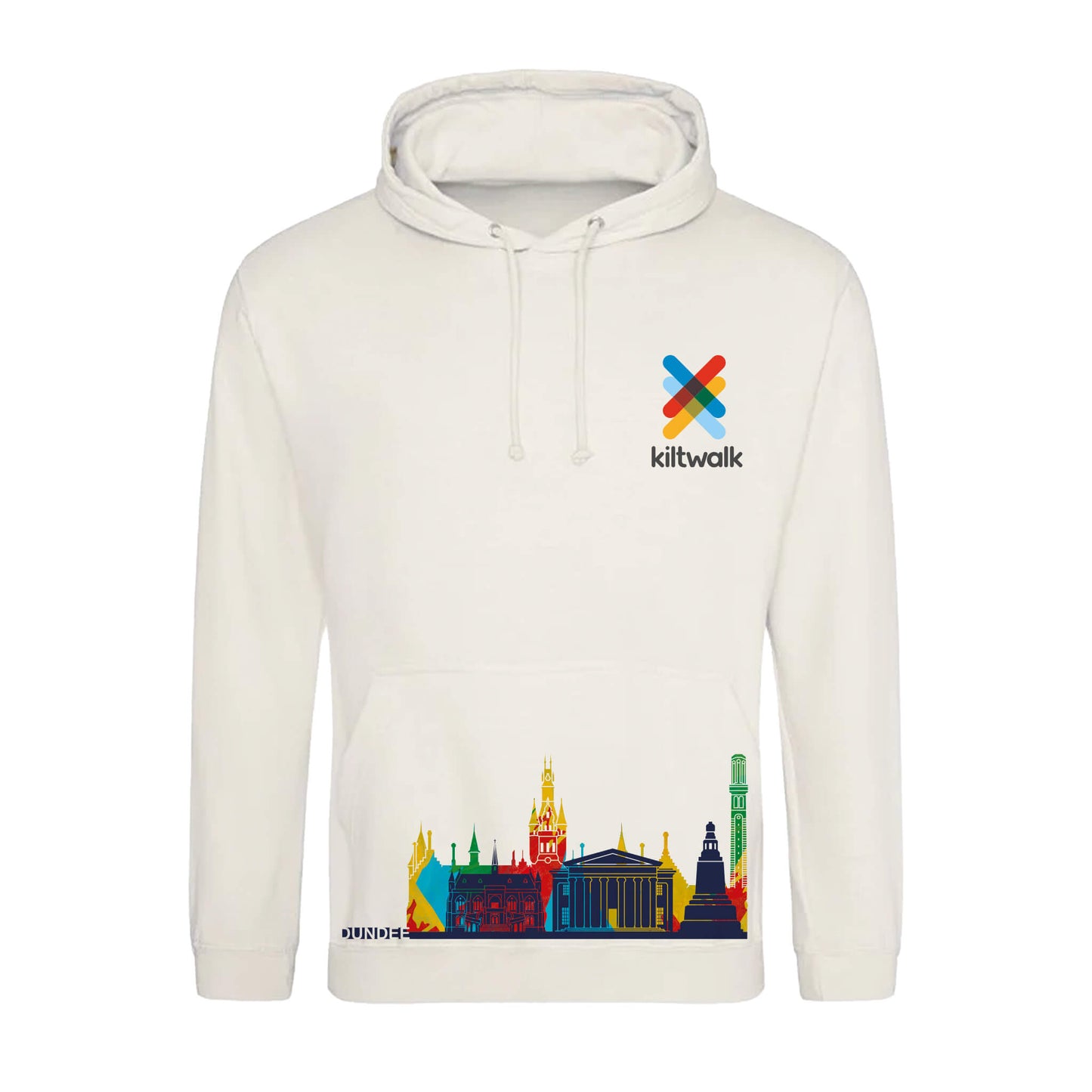Dundee Cityscape Hoodie | Milkshake | The Kiltwalk