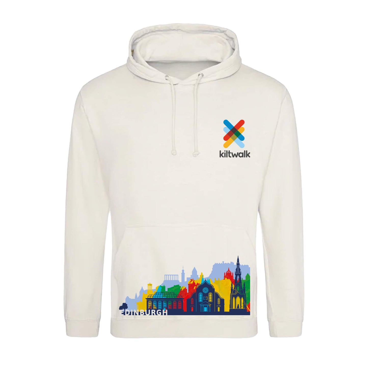 Edinburgh Cityscape Hoodie | Milkshake | The Kiltwalk