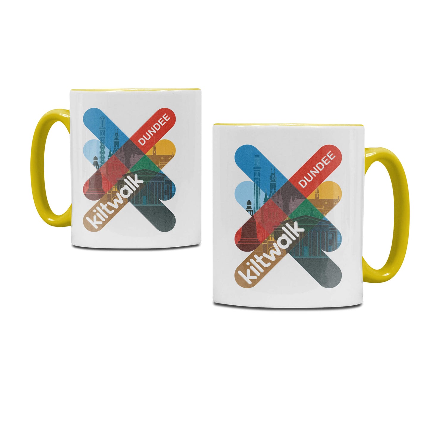 Dundee Logo Mug | White/Yellow | The Kiltwalk
