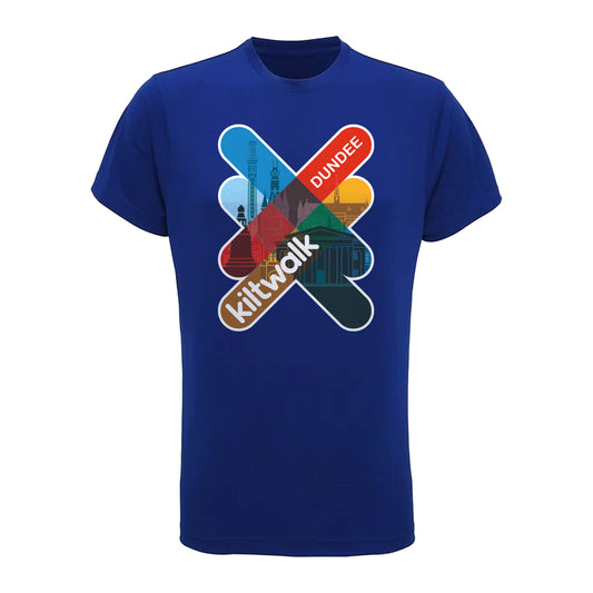 Dundee Logo Performance T-Shirt | Royal Blue | The Kiltwalk Store