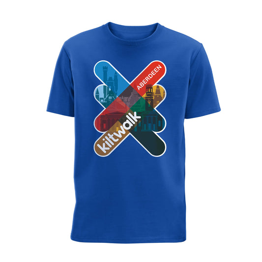 Aberdeen Logo T-Shirt | Royal Blue | The Kiltwalk