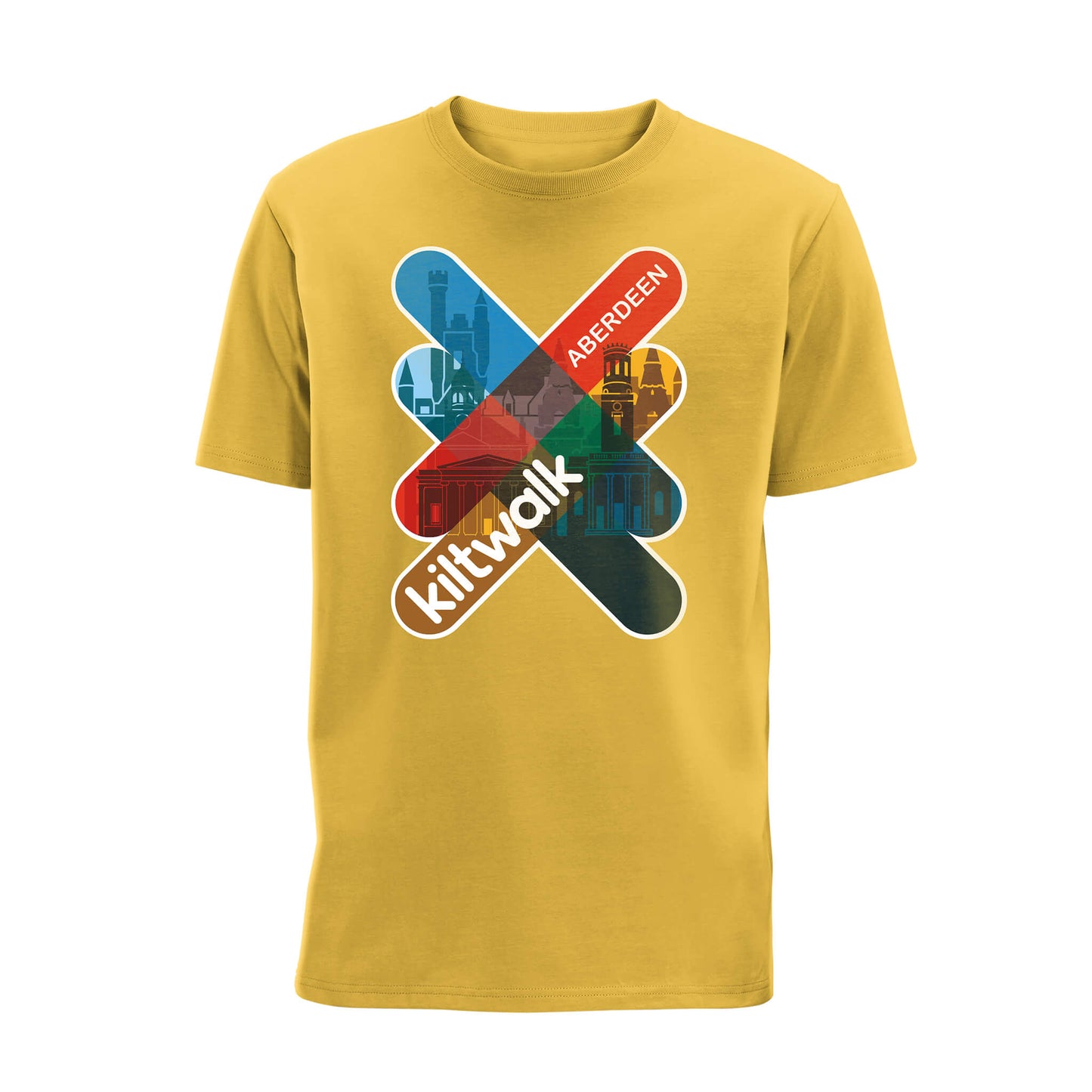 Aberdeen Logo T-Shirt | Sunflower | The Kiltwalk