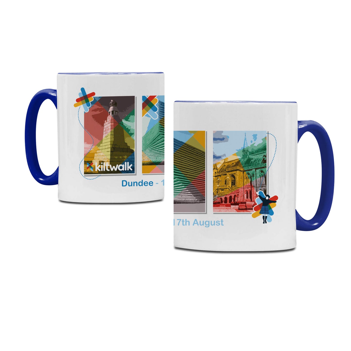 Dundee Landmarks Mug | White/Blue | The Kiltwalk