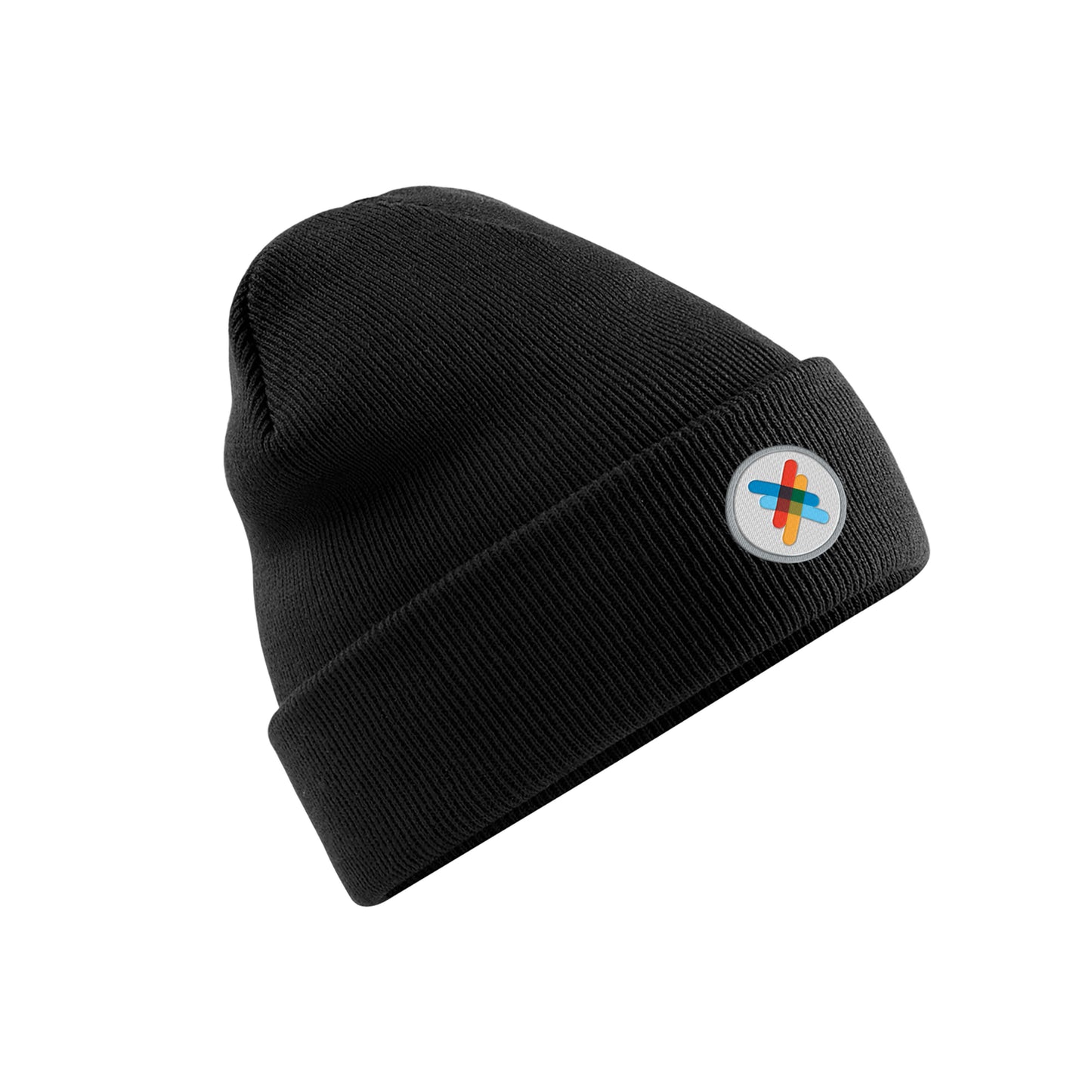 Embroidered Cuffed Beanie | Black | The Kiltwalk