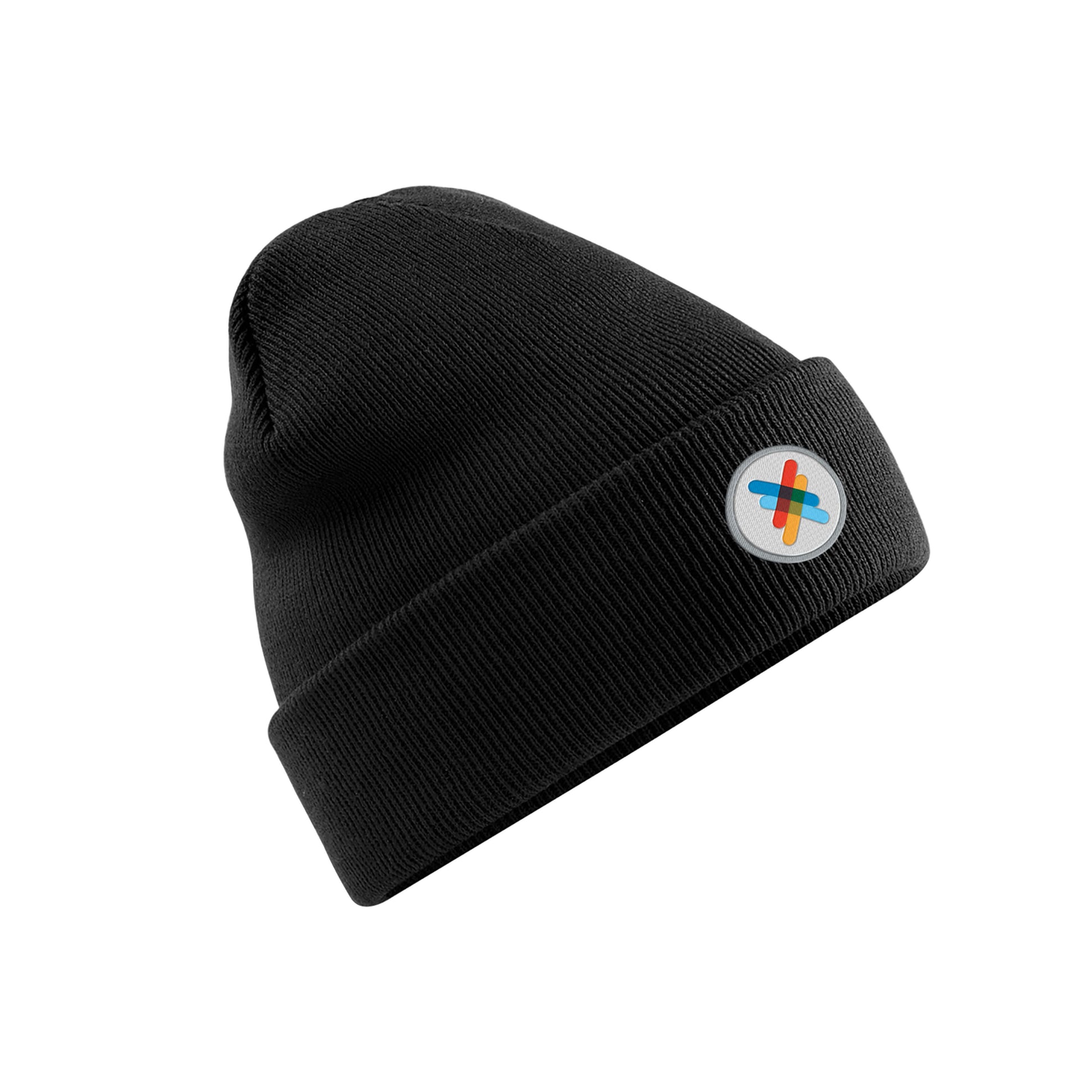 Embroidered Cuffed Beanie | Black | The Kiltwalk
