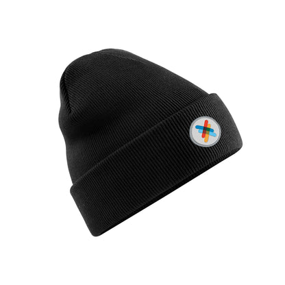 Embroidered Cuffed Beanie | Black | The Kiltwalk
