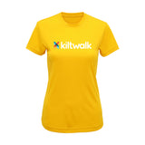 Fitted Performance T-Shirt | Yellow | Womens | The Kiltwalk