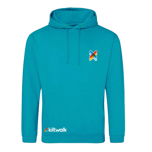 Aberdeen Landmarks Hoodie | Lagoon Blue | Front | The Kiltwalk