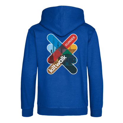 Dundee Logo Hoodie | Royal Blue | Back | The Kiltwalk
