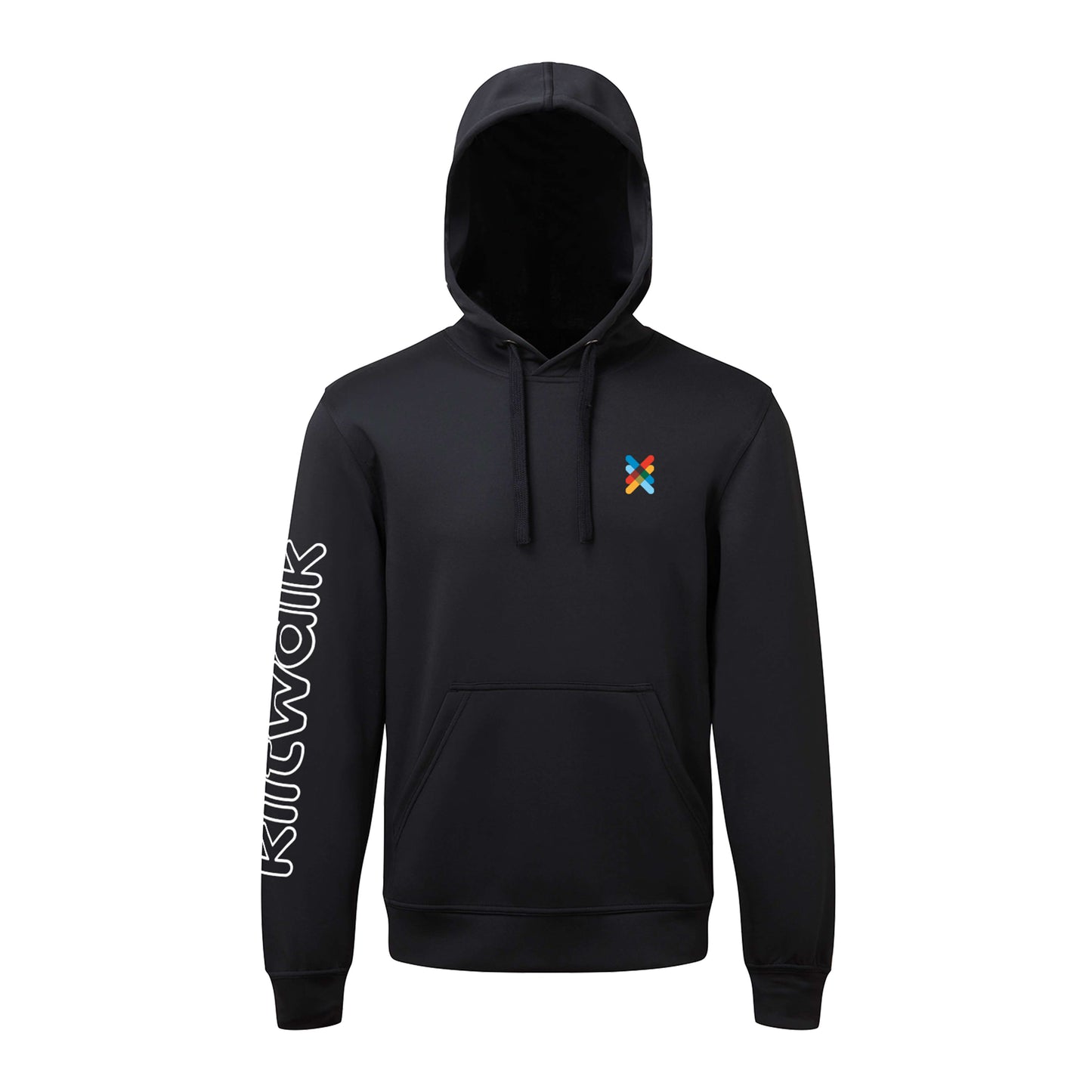 Recycled Unisex Performance Hoodie | Black | Unisex | The Kiltwalk