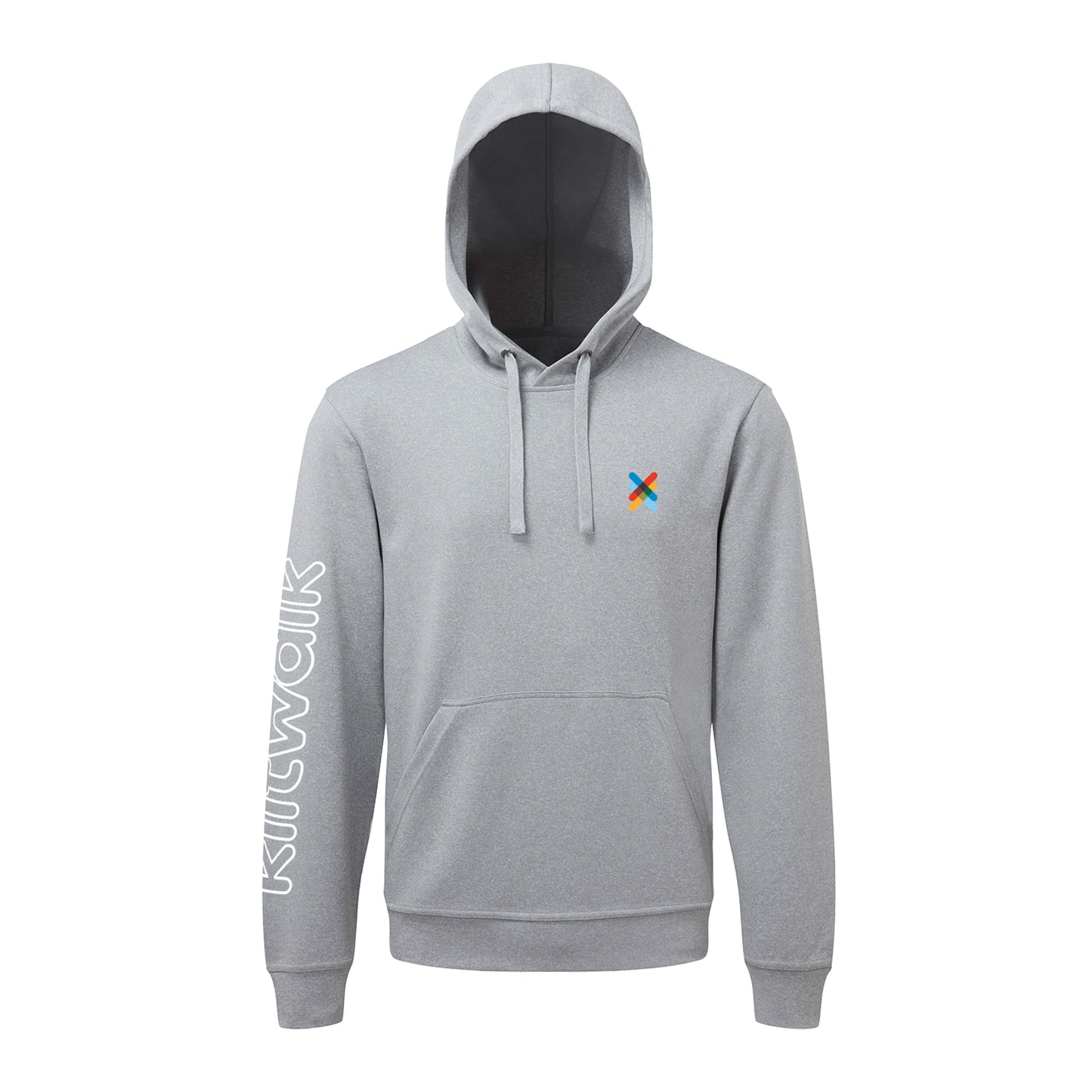 Recycled Unisex Performance Hoodie | Grey Melange | Unisex | The Kiltwalk