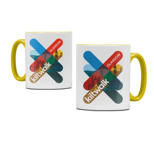 Glasgow Logo Mug | White/Yellow | The Kiltwalk