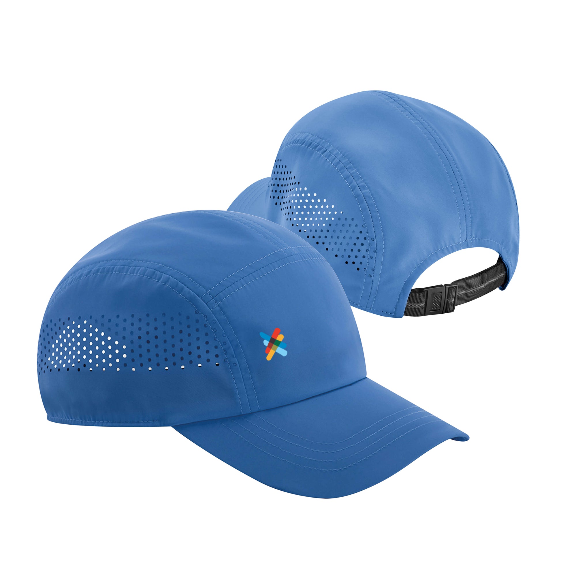 Performance Running Cap | Colbalt Blue | Front & Back Views | The Kiltwalk