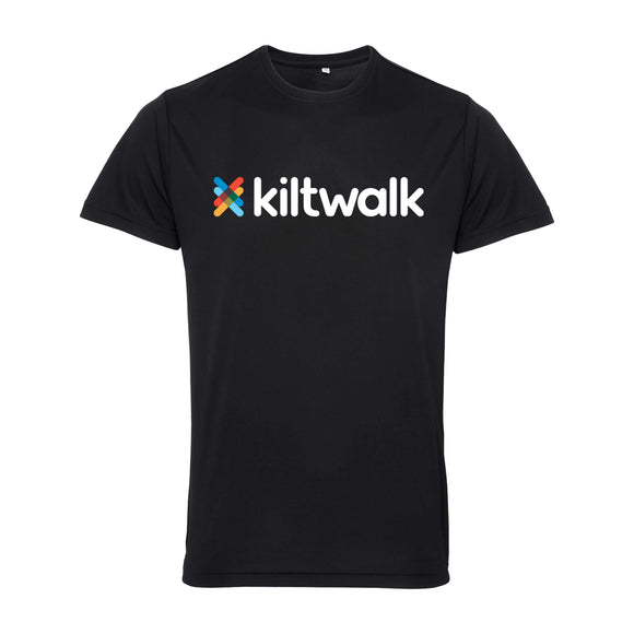 Unisex Performance T-Shirt | Black | Unisex | The Kiltwalk