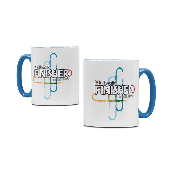 Personalised Finisher's Mug | White/Blue | The Kiltwalk