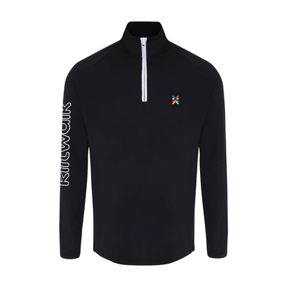 Men's 1/4 Zip Performance Top | Black | Men's | The Kiltwalk