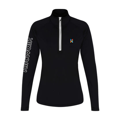 Women's 1/4 Zip Performance Top | Black | Womens | The Kiltwalk