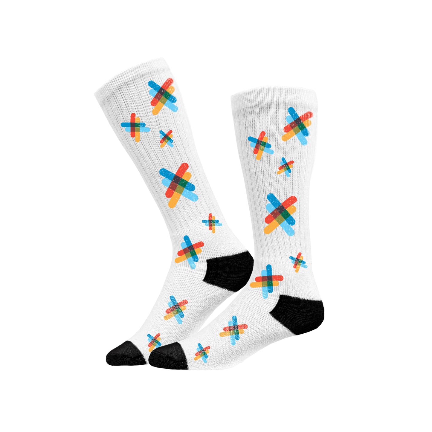 Sport Socks | White/Black | The Kiltwalk
