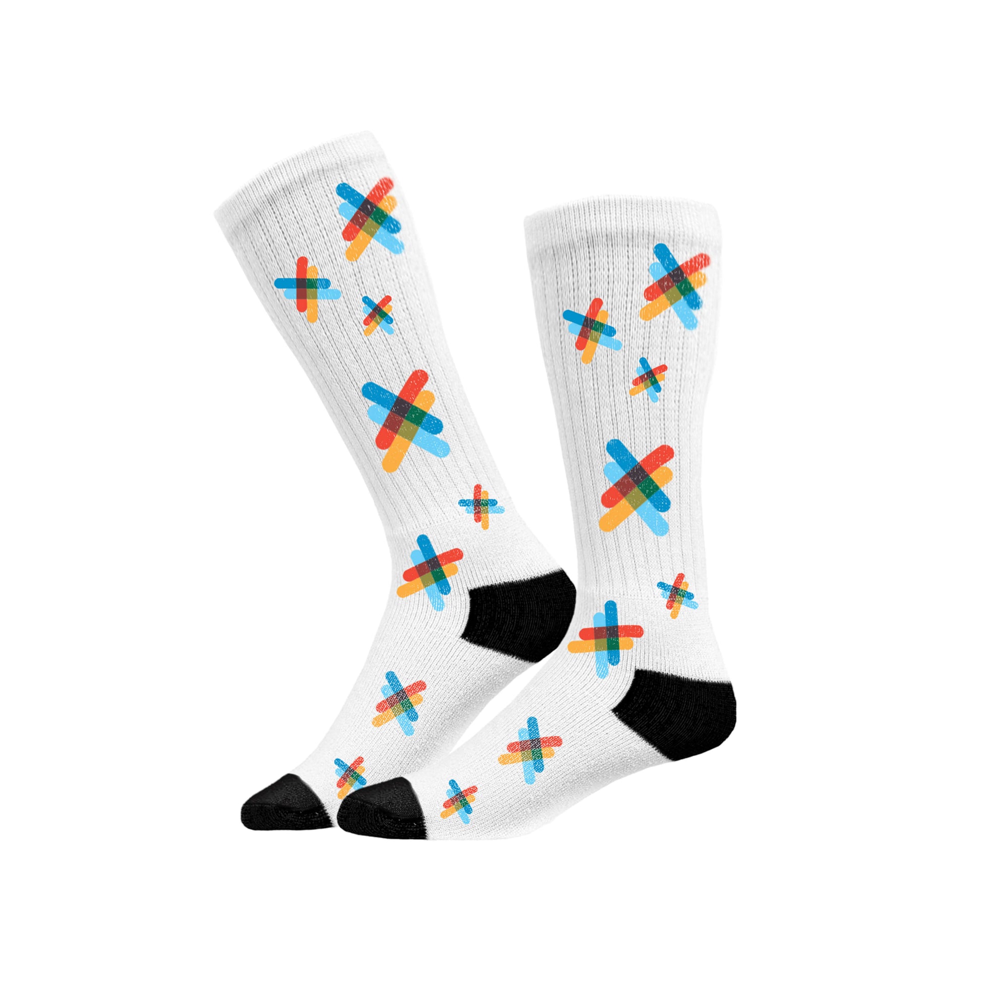 Sport Socks | White/Black | The Kiltwalk