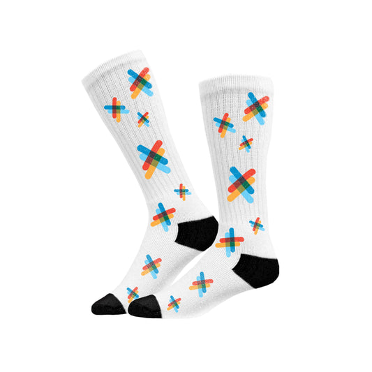 Sport Socks | White/Black | The Kiltwalk
