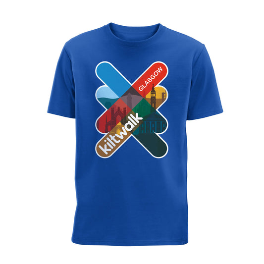 Glasgow Logo T-Shirt | Royal Blue | The Kiltwalk