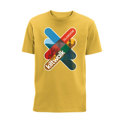 Glasgow Logo T-Shirt | Sunflower | The Kiltwalk