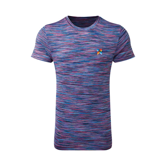 Space Dye Performance T-Shirt | Pink/Blue | Men's | The Kiltwalk