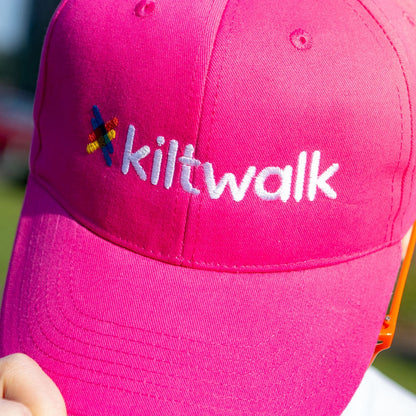 Pink Embroidered Baseball Cap