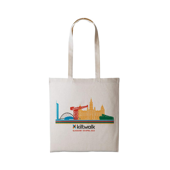 Glasgow Kiltwalk 2023 Natural Cotton Shopper